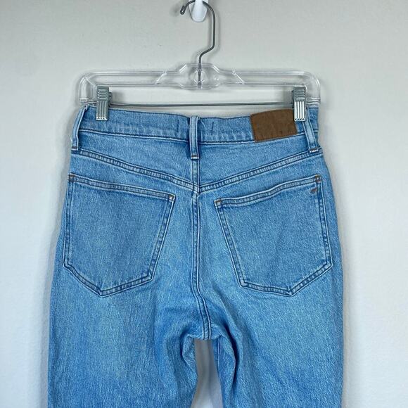 MADEWELL Perfect Vintage Jeans High-Rise Jeans Ainsdale Wash Size 28 Distressed - Picture 7 of 10